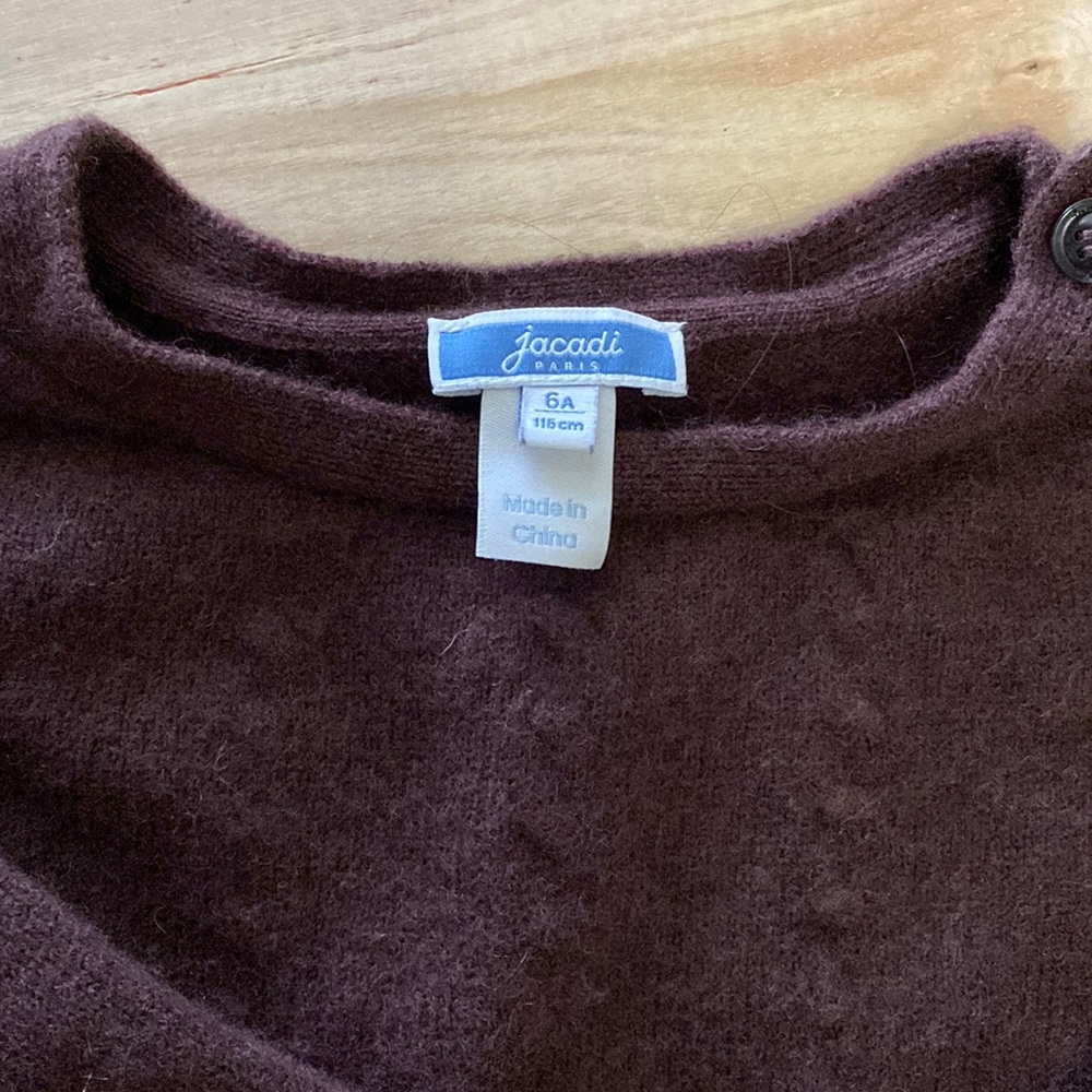 Jacadi Winter Sweater Dress.  Size 6 - Picture 2 of 10